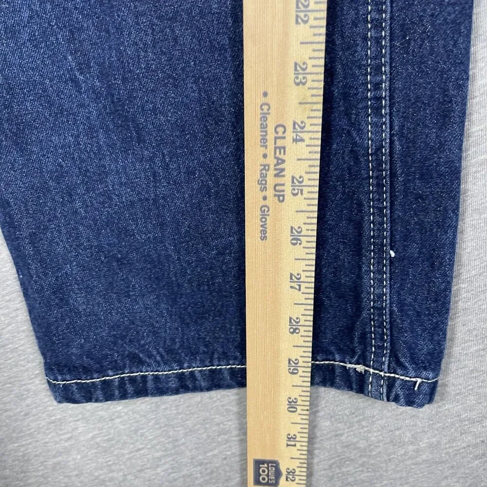 NINTH IDLE HALL Jeans Mens 31x29 Blue Straight Relaxed Embroidered Mid Rise